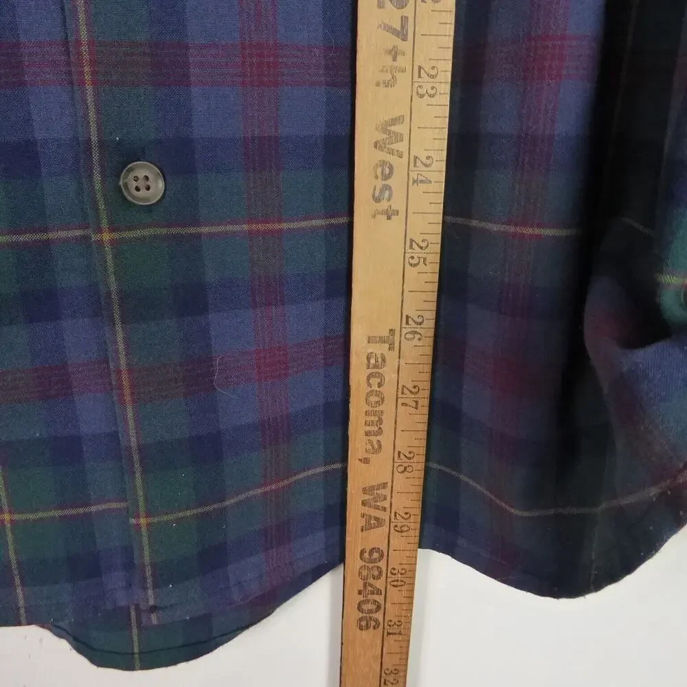 Mizzen and Main Shirt Men SZ L Trim Fit Flannel Button Down Casual MiUSA Classic